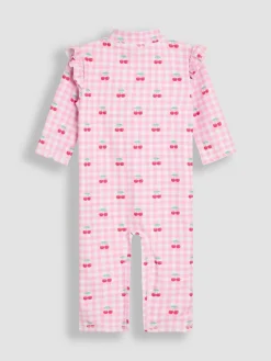 Jojo Maman Bébé Gingham Sun Protection Suit^ Swimwear|Swimwear