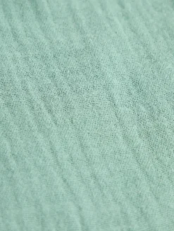 Outlet Jojo Maman Bébé Green Baby Muslin Frill Bib