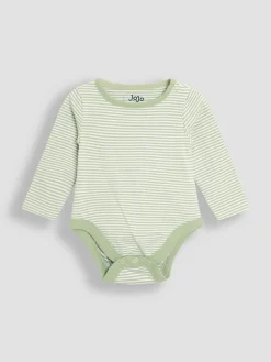Best Jojo Maman Bébé Green Cotton Footed 2-Piece Dungarees Set