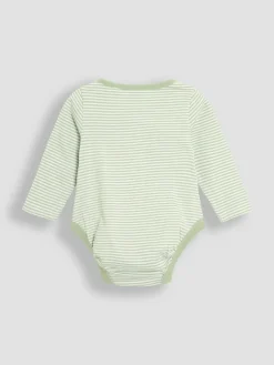 Best Jojo Maman Bébé Green Cotton Footed 2-Piece Dungarees Set