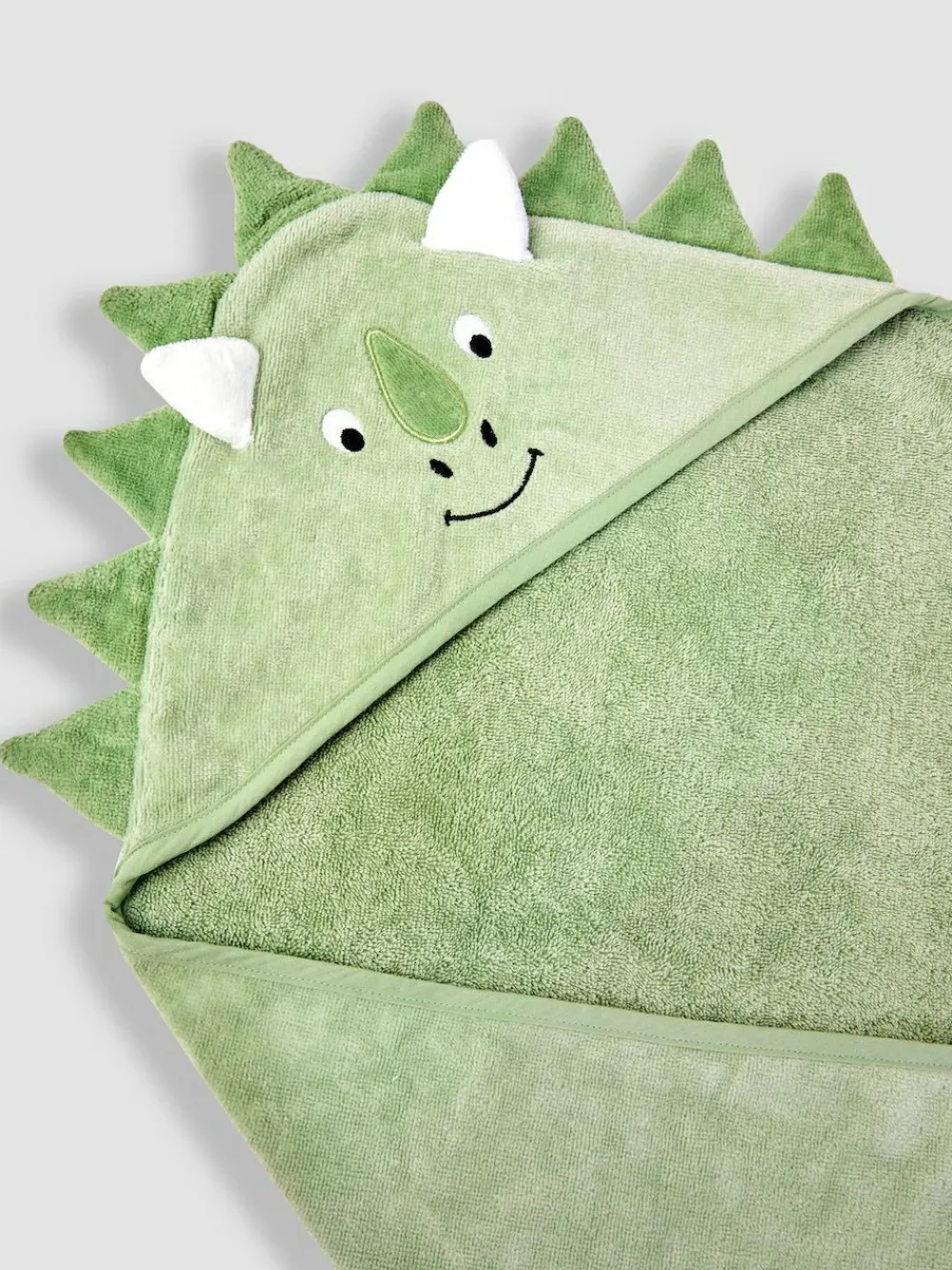 Jojo Maman Bébé Green Dino Character Hooded Towel^ Towels & Bathmats