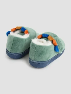 Online Jojo Maman Bébé Green Dino Slipper Shoes