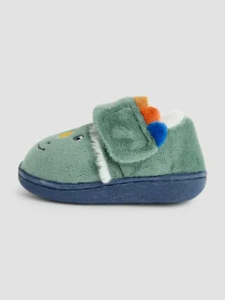 Online Jojo Maman Bébé Green Dino Slipper Shoes