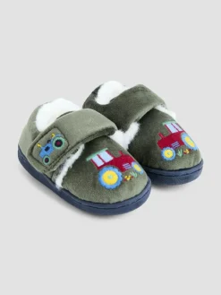 Best Jojo Maman Bébé Green Tractor Slipper Shoe