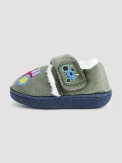 Best Jojo Maman Bébé Green Tractor Slipper Shoe