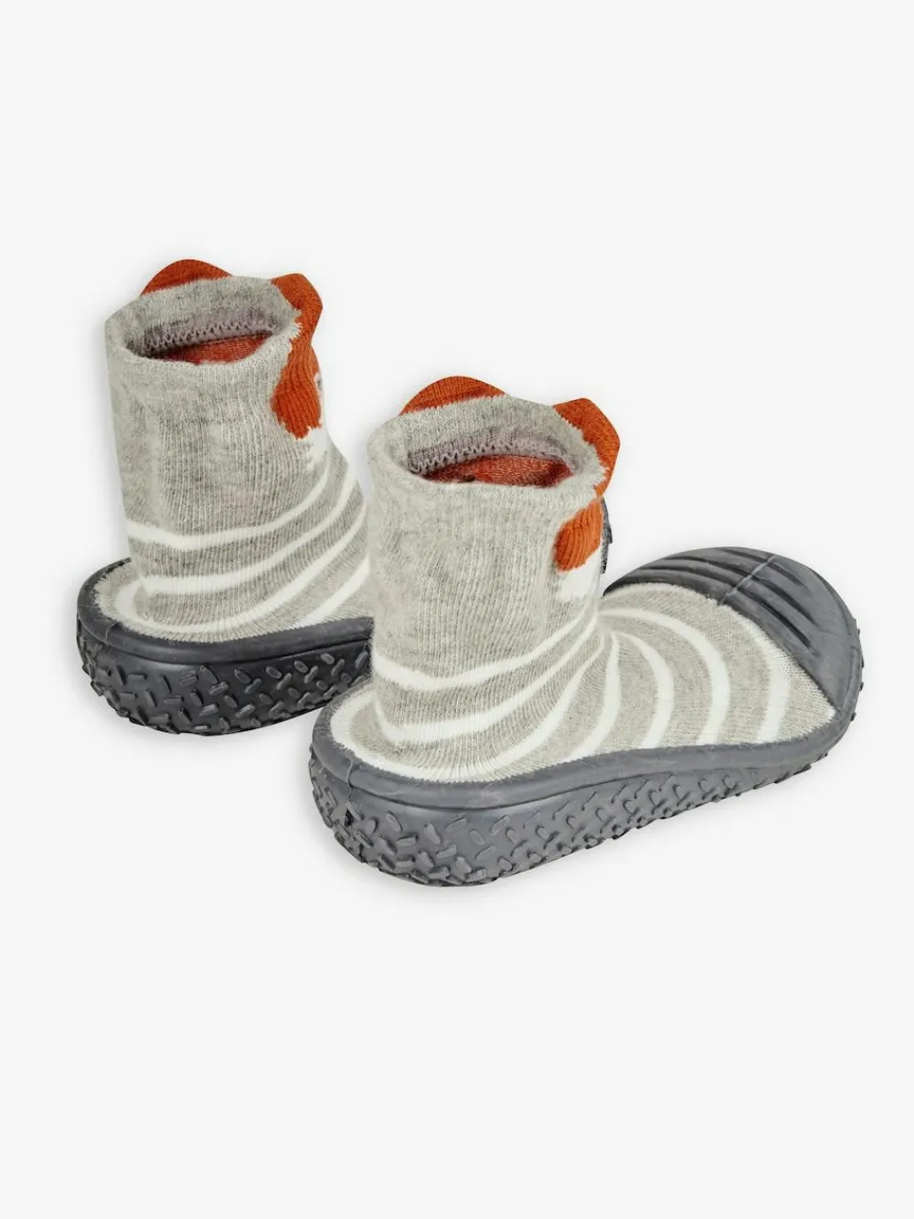Jojo Maman Bébé Grey Indoor Outdoor Fox Slipper Socks^BOY Nightwear