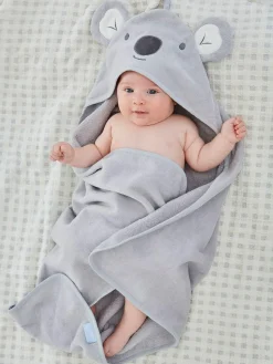 Jojo Maman Bébé Grey Koala Character Hooded Towel^ Towels & Bathmats