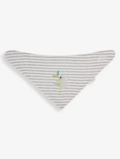 Jojo Maman Bébé Grey Koala 3-Pack Cotton Baby Dribble Bibs^ Bibs