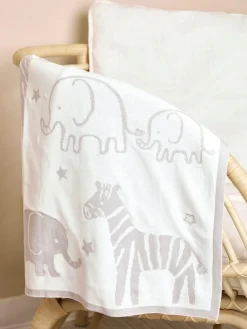 New Jojo Maman Bébé Grey Safari Blanket