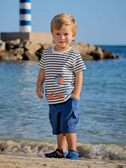 Jojo Maman Bébé Indigo Blue & Navy Blue 2-Pack Cargo Pocket Shorts^ Shorts