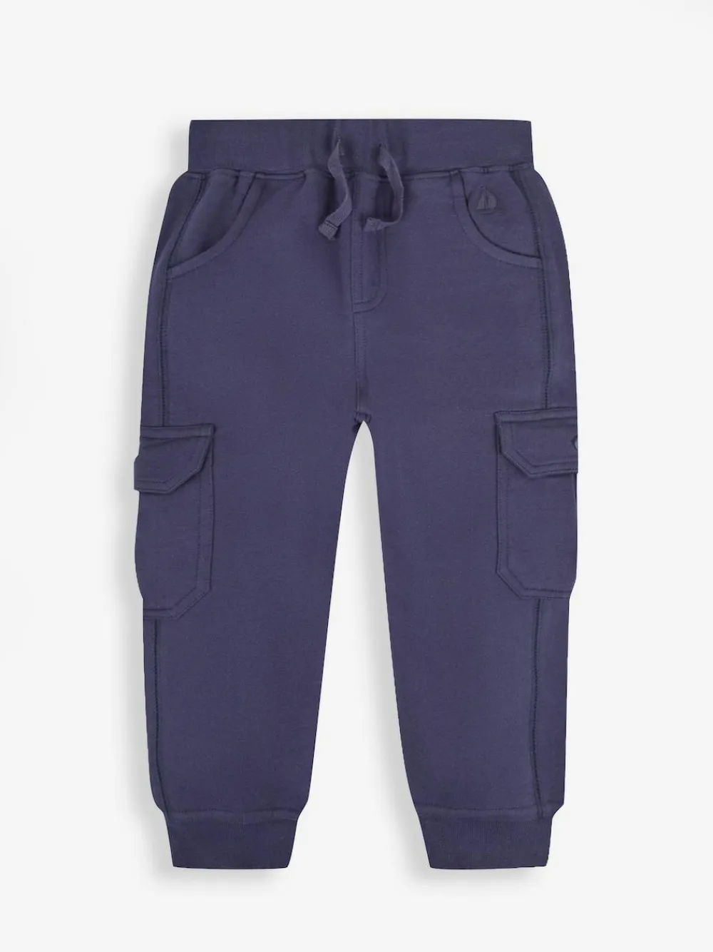 Outlet Jojo Maman Bébé Indigo Blue & Navy Blue 2-Pack Cargo Joggers Indigo Blue & Navy Blue
