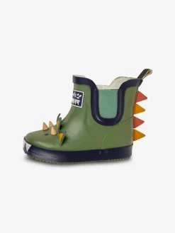 Jojo Maman Bébé Khaki Cosy Lined Dino Ankle Wellies