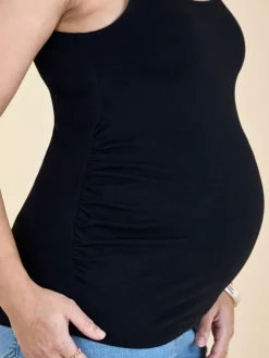 Outlet Jojo Maman Bébé Khaki Green 2-Pack Maternity Vest Tops