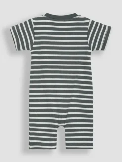 Online Jojo Maman Bébé Khaki Green Tractor Appliqué Romper