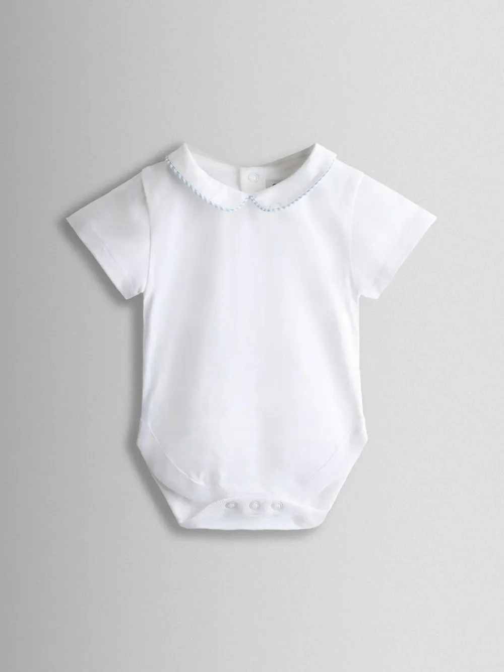 Jojo Maman Bébé Light Blue 2-Piece Chick Embroidered Dungarees & Body Set^BOY Dungarees