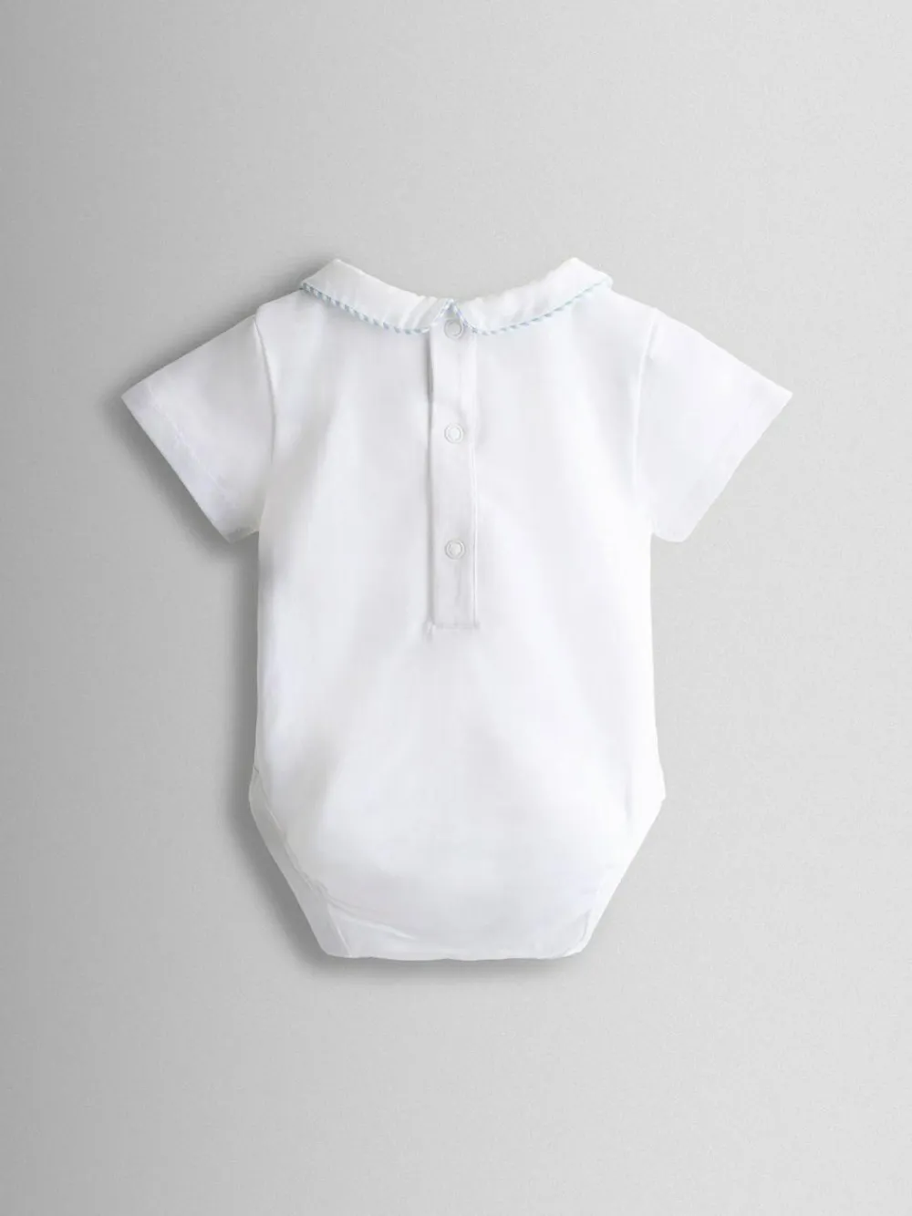 Jojo Maman Bébé Light Blue 2-Piece Chick Embroidered Dungarees & Body Set^BOY Dungarees