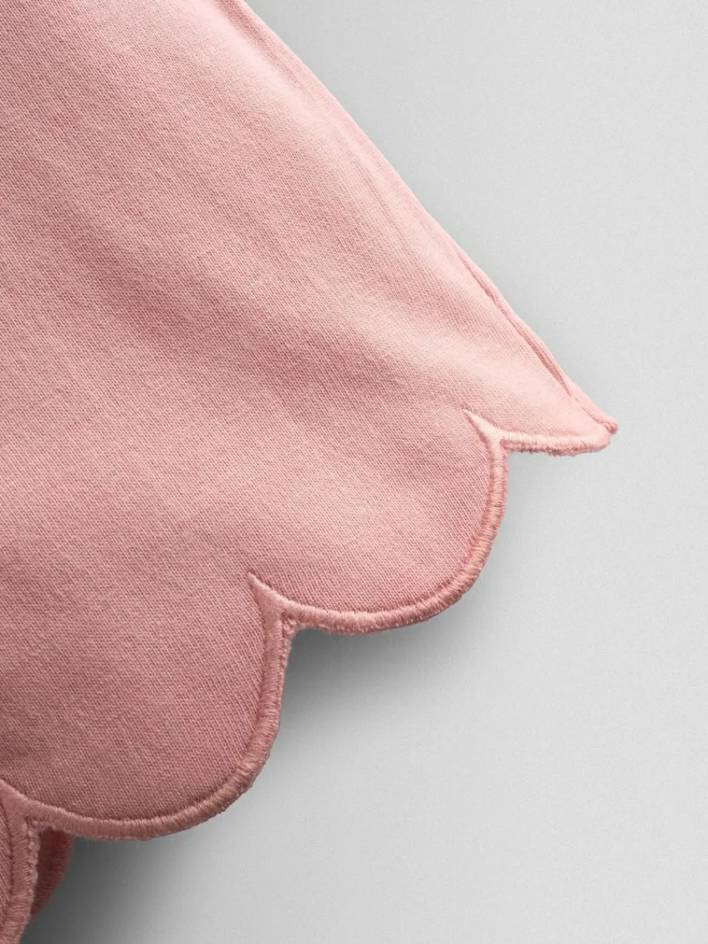 Jojo Maman Bébé Light Pink Applique Scalloped T-shirt^ T-Shirts