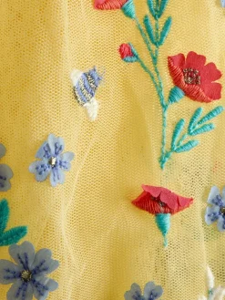 Jojo Maman Bébé Ruffle Tulle Appliqué Party Dress^ Dresses|Occasionwear