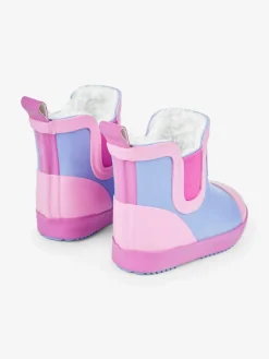 Outlet Jojo Maman Bébé Lilac Purple Cosy Lined Colour Block Wellies