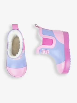 Outlet Jojo Maman Bébé Lilac Purple Cosy Lined Colour Block Wellies