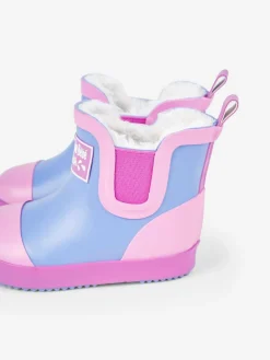 Outlet Jojo Maman Bébé Lilac Purple Cosy Lined Colour Block Wellies