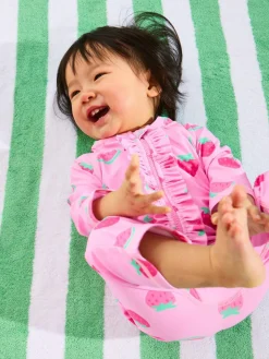 Jojo Maman Bébé Multi Strawberry Sun Protection Suit^ Swimwear|Swimwear