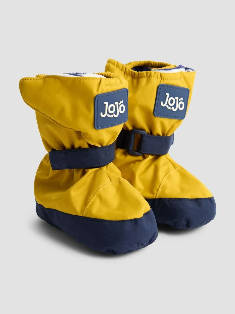 Clearance Jojo Maman Bébé Waterproof Fleece Lined Baby Booties Mustard Yellow