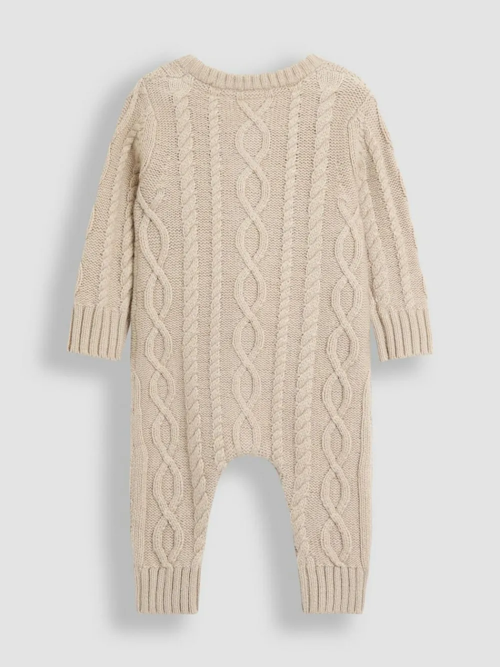 Discount Jojo Maman Bébé Natural Cable Knit All-In-One With Hat