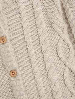 Discount Jojo Maman Bébé Natural Cable Knit All-In-One With Hat