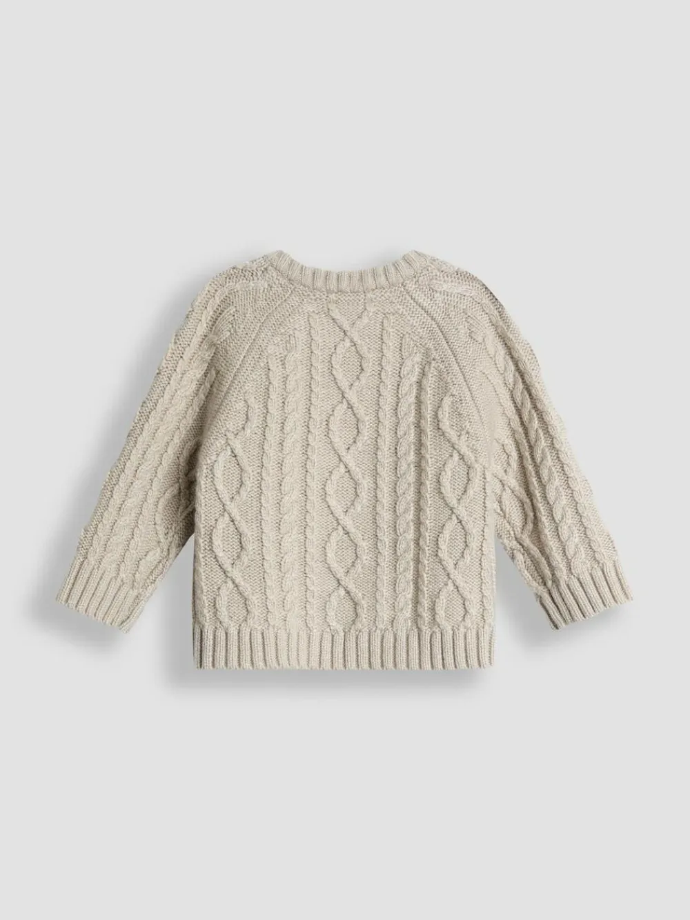 Jojo Maman Bébé Natural 2-Piece Cable Knit Set