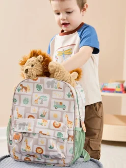 Jojo Maman Bébé Natural Safari Medium Backpack^BOY Bags|Bags