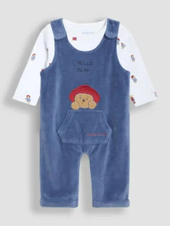 Jojo Maman Bébé Navy Appliqué Dungaree Set