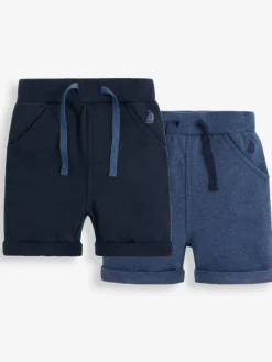 Jojo Maman Bébé Navy Blue & Royal Blue 2-Pack Jogger Shorts^ Shorts