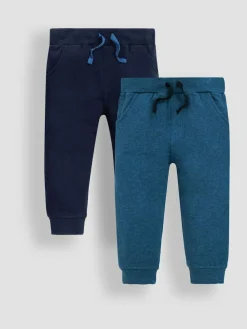 Jojo Maman Bébé Navy Blue & Indigo Blue 2-Pack Joggers^ Jeans & Joggers