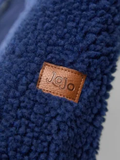Outlet Jojo Maman Bébé Navy Blue Appliqué Teddy Fleece Jacket