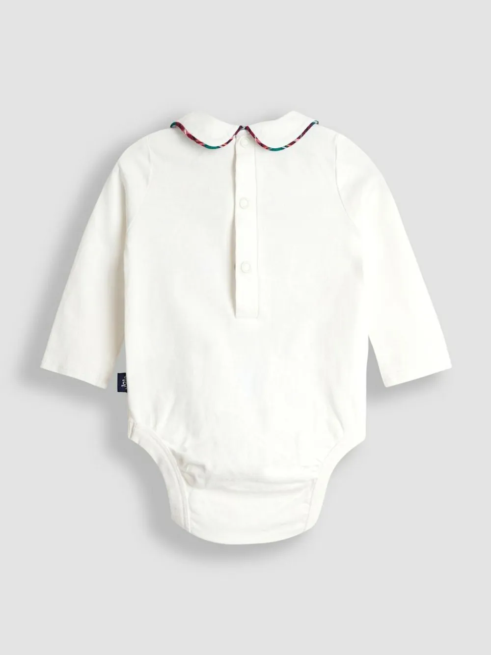 Discount Jojo Maman Bébé Navy Blue Check 2-Piece Tartan Dungarees & Body Set