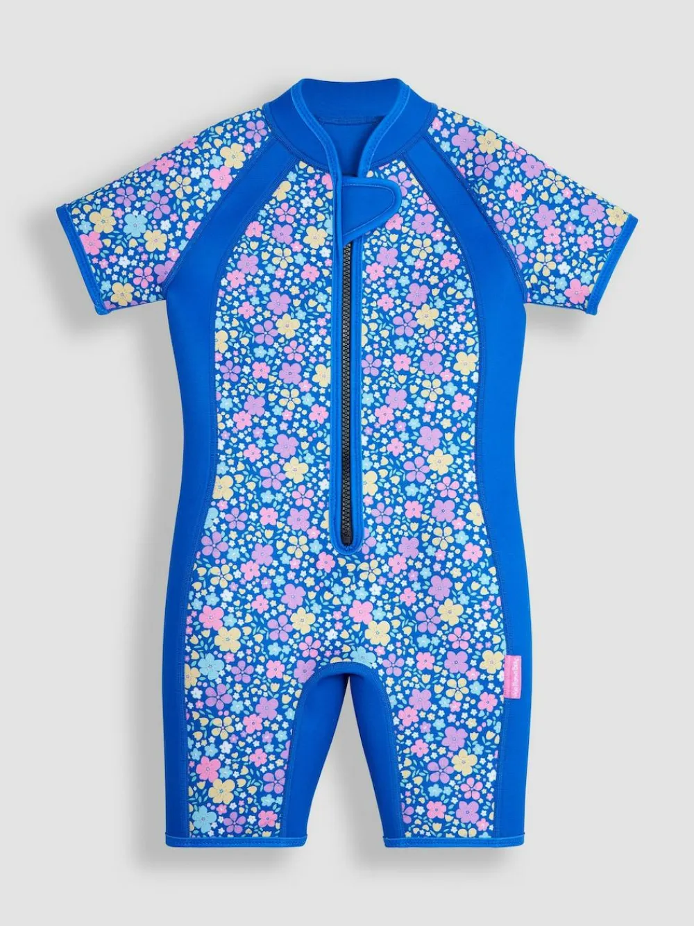 Clearance Jojo Maman Bébé Floral Print Junior Wetsuit Navy Blue