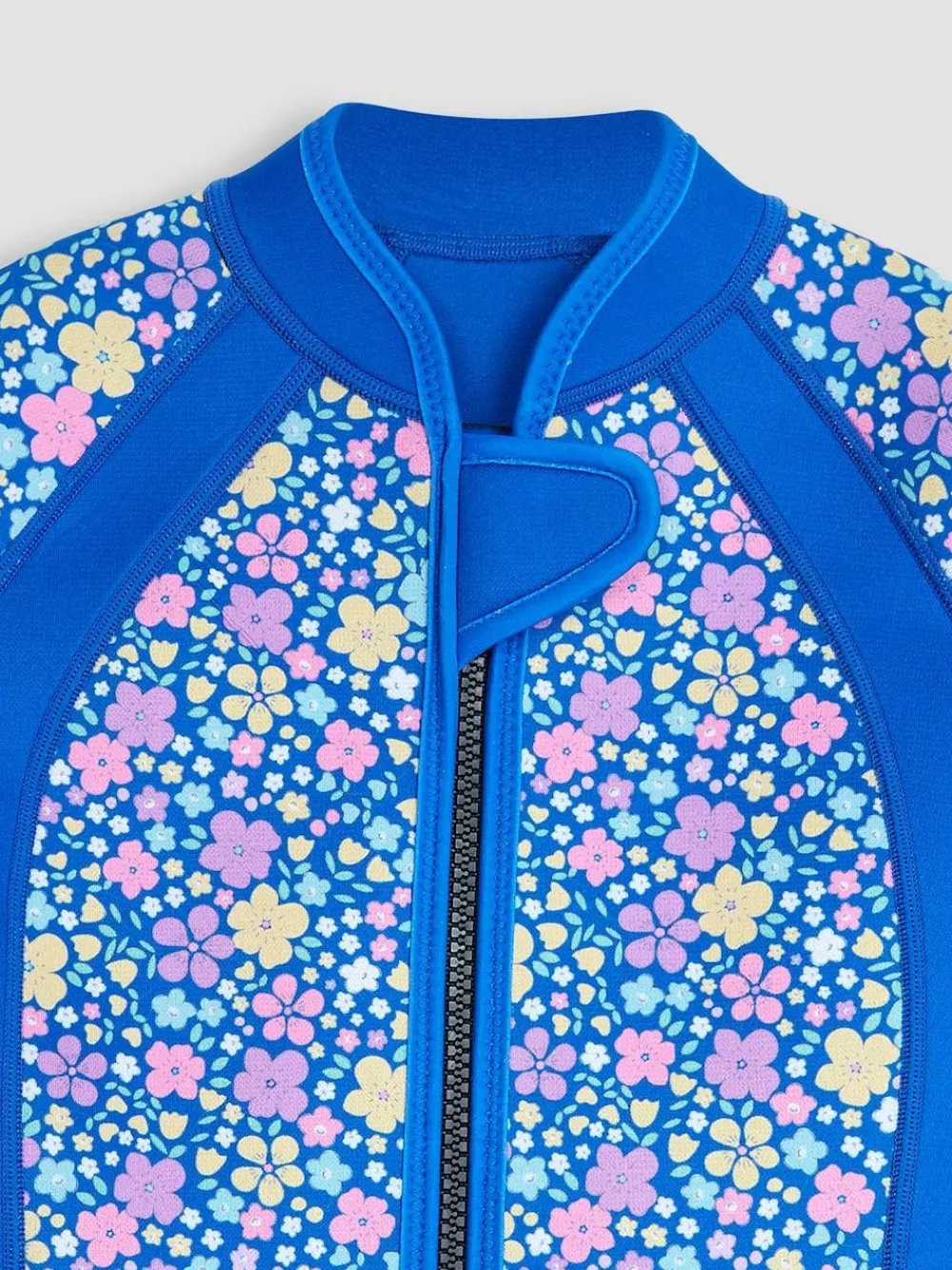 Clearance Jojo Maman Bébé Floral Print Junior Wetsuit Navy Blue