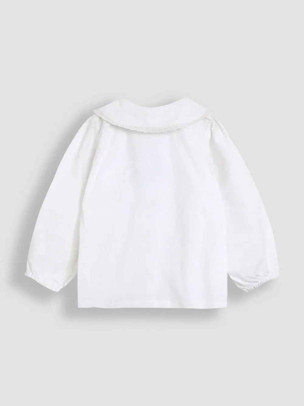 Hot Jojo Maman Bébé Navy Blue Floral Embroidered Cord Dungarees & Blouse Set