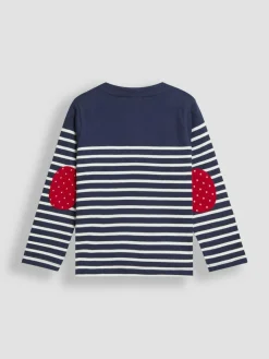 Online Jojo Maman Bébé Navy Blue Strawberry Breton Top