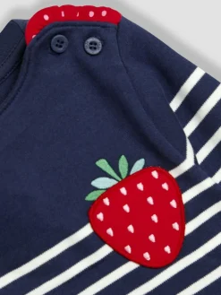 Online Jojo Maman Bébé Navy Blue Strawberry Breton Top