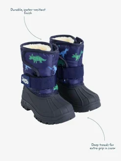 Discount Jojo Maman Bébé Cosy Snow Boots Navy Dino