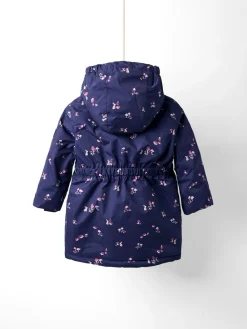 Outlet Jojo Maman Bébé Lined Parka Navy Ditsy