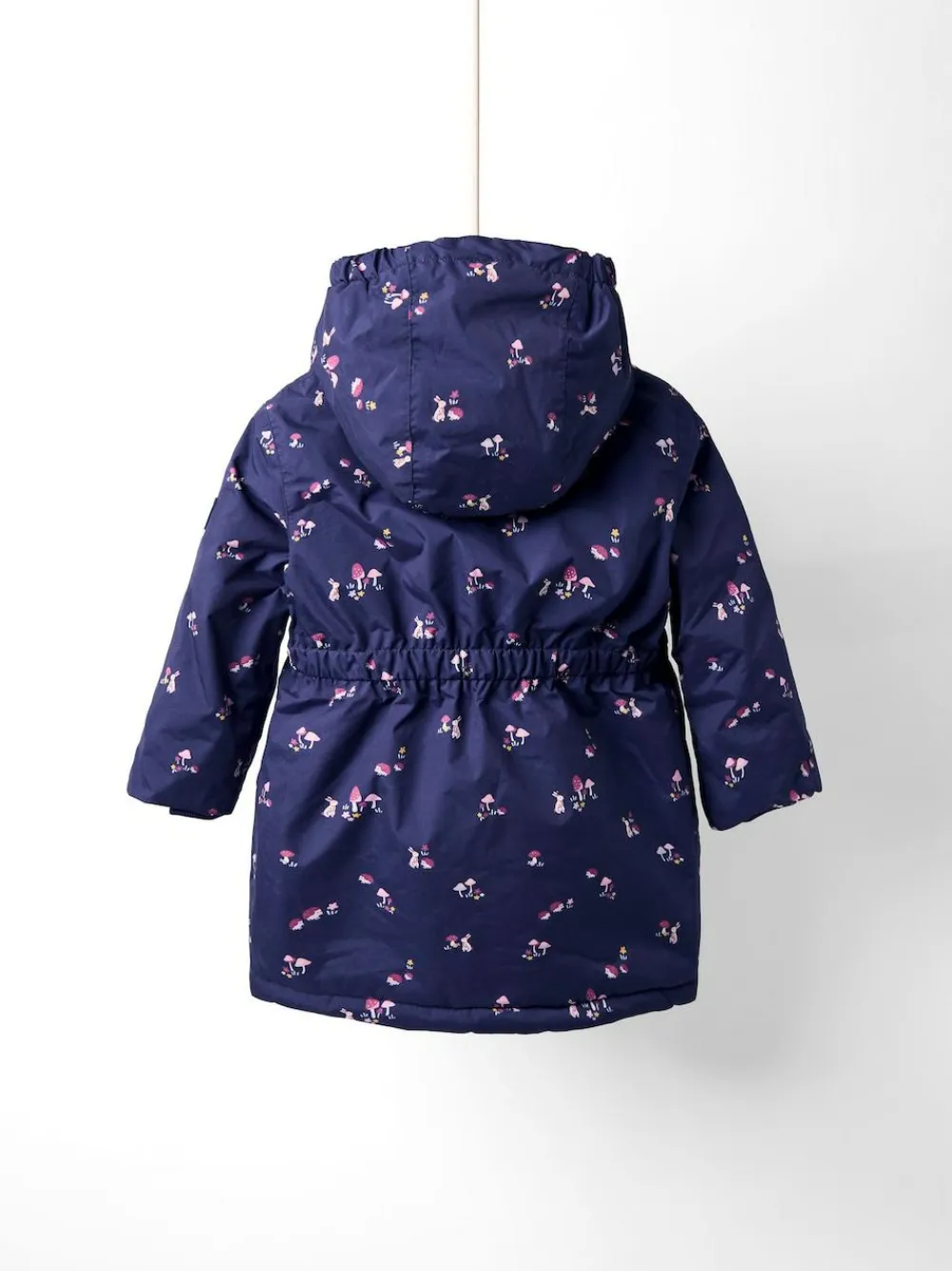 Outlet Jojo Maman Bébé Lined Parka Navy Ditsy