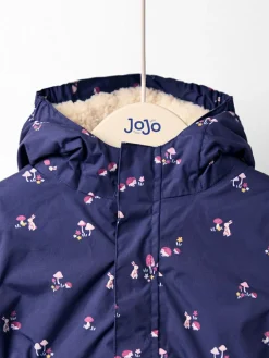 Outlet Jojo Maman Bébé Lined Parka Navy Ditsy