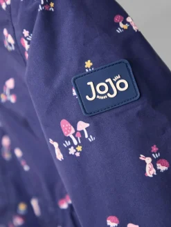 Outlet Jojo Maman Bébé Lined Parka Navy Ditsy
