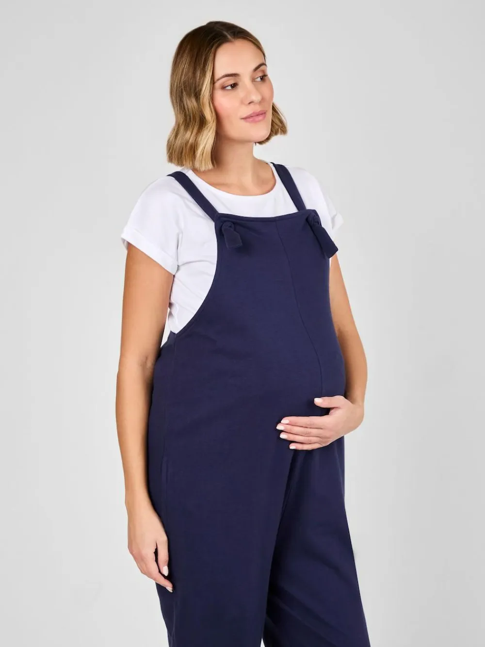 Online Jojo Maman Bébé Jersey Maternity Dungarees Navy