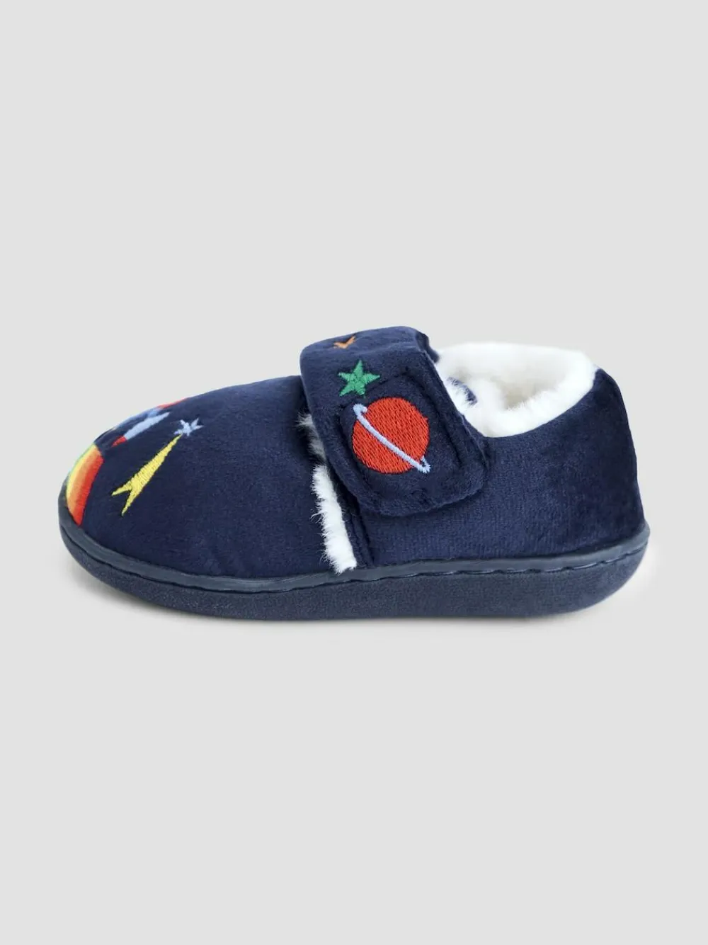 Jojo Maman Bébé Navy Rocket Slipper Shoe^BOY Nightwear