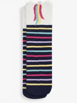 Discount Jojo Maman Bébé Navy Unicorn Welly Socks