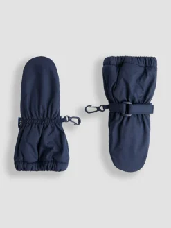 Jojo Maman Bébé Navy Waterproof Fleece Lined Mittens^ Unisex|Hats & Scratch Mitts